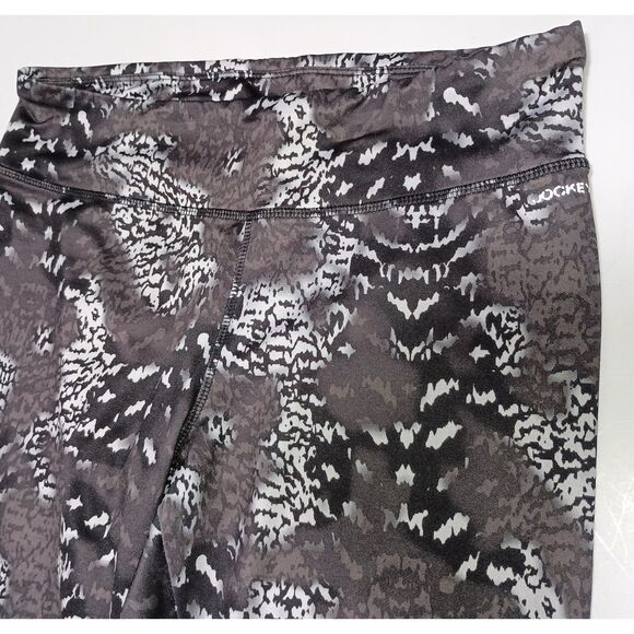 JOCKEY: Animal Print Black/White/Grey Leggings, Size M - Picture 2 of 3